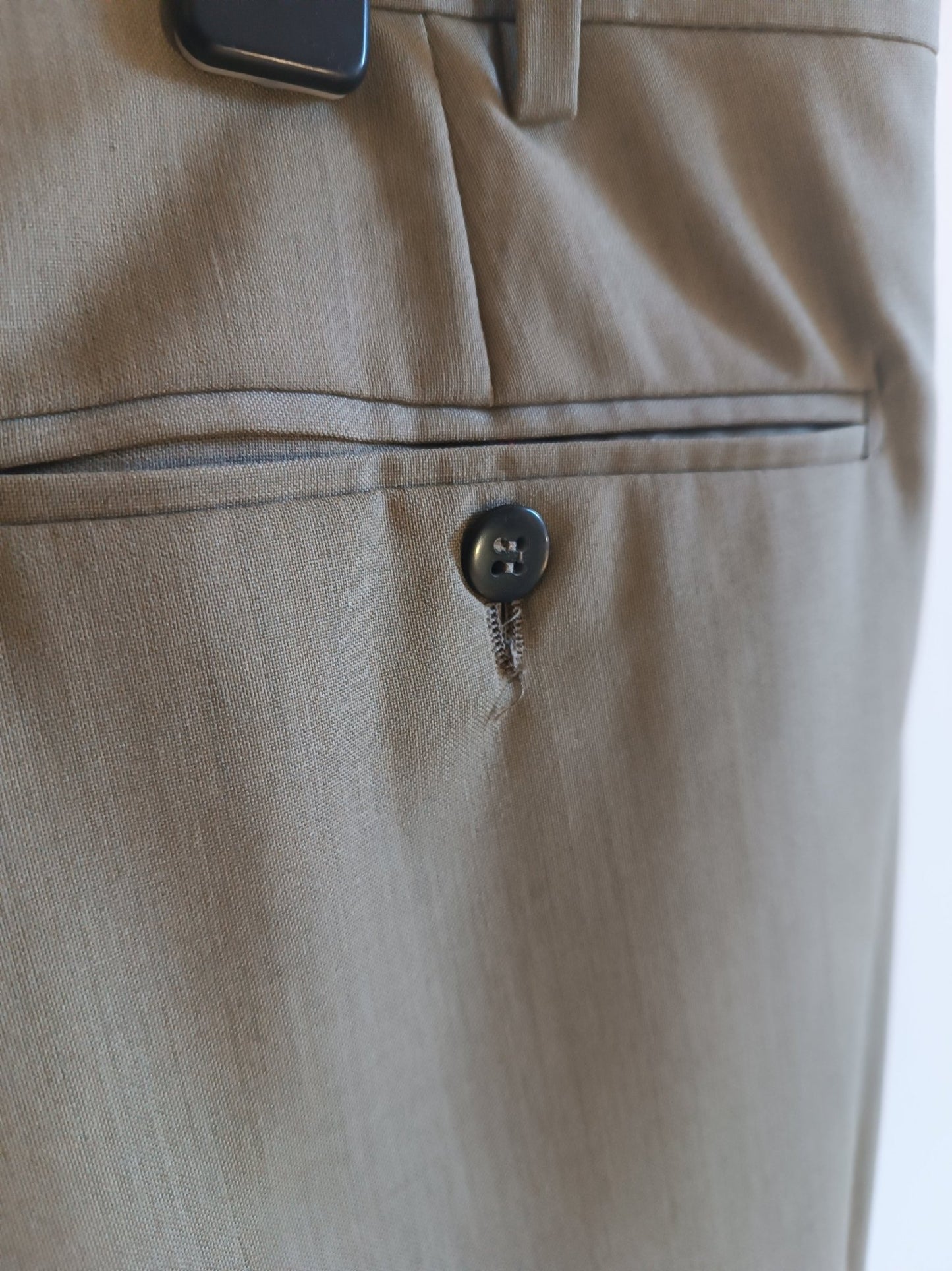 Pantalone Uomolebole 100% pura lana vergine. Taglia 60. Colore grigio - GLWear #