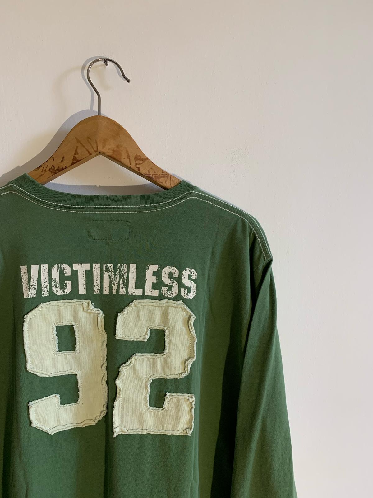 T-shirt Mud & Glory verde manica lunga. Taglia XXL. 100% Cotone - GLWear #
